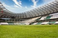 Giresunspor Stadium, view of pitch and stands of Giresunspor Cotanak Stadium. Panoramic interior of football, empty soccer field