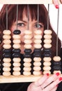 The girl and abacus