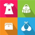 Girl Accessories icon great for any use. Vector EPS10.