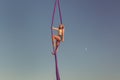 Girl aerial acrobat.