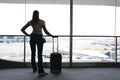 Girl at the airport Royalty Free Stock Photo