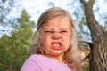 Girl is angry Royalty Free Stock Photo