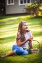 Girl with apple