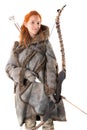 Girl archer Royalty Free Stock Photo