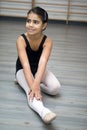 Girl in ballet class