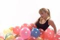 Girl ballons