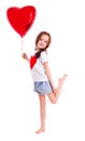 Girl with a balloon Royalty Free Stock Photo