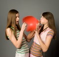 Girl and balloon