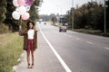 Girl with balloon Royalty Free Stock Photo