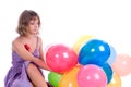 Girl with balloons Royalty Free Stock Photo