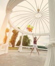 girl with balloons Royalty Free Stock Photo