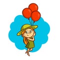 Girl with Balloons