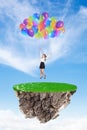 Girl with baloons Royalty Free Stock Photo