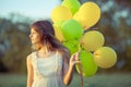 Girl with baloons