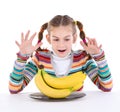 Girl with banana