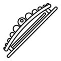 Girl barrette icon, outline style