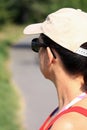 Girl with a baseballcap Royalty Free Stock Photo