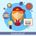 Girl Basketball Player Icon