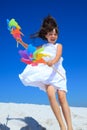 Girl on beach Royalty Free Stock Photo