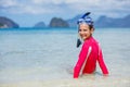 Girl at the beach. Royalty Free Stock Photo