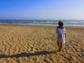 girl on the beach of silvi marina