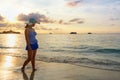 Girl on the beach at Similan Island, Thailand Royalty Free Stock Photo