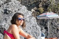 A girl at beach