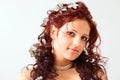 Girl with a beautiful hairdress. Royalty Free Stock Photo
