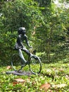 Girl on a Bicycle sculpture. Botanic Gardens, Singapore