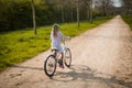 Girl on bike