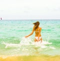 Girl in bikini Royalty Free Stock Photo