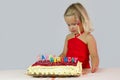 Girl with Birthday cake