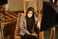 Arab woman photo session Royalty Free Stock Photo