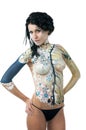 Girl,body-art Royalty Free Stock Photo