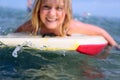 Girl bodyboarding