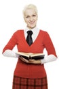 Girl with book Royalty Free Stock Photo