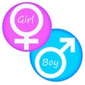 Girl and boy Royalty Free Stock Photo