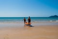 Girl Boy Kayak Ocean Royalty Free Stock Photo