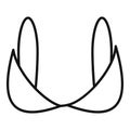 Girl bra icon, outline style Royalty Free Stock Photo