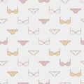 Girl Bra and Underwear Collection Vector Illustration Seamless Pattern Royalty Free Stock Photo