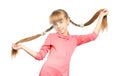 Girl with braids Royalty Free Stock Photo