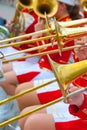 Girl Brass Band Royalty Free Stock Photo