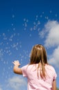 Girl and bubbles