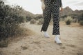 Girl in the Californian desert