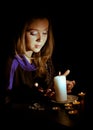 Girl with a candle