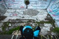 Barrandov Terraces abandoned swimming pool