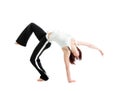 Girl capoeira dancer posing Royalty Free Stock Photo