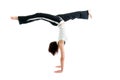 Girl capoeira dancer posing Royalty Free Stock Photo