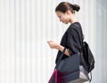 Girl carrying a alot of shopping bags lifestyle concept Royalty Free Stock Photo