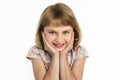 Girl Cheerful Studio Portrait Concept Royalty Free Stock Photo